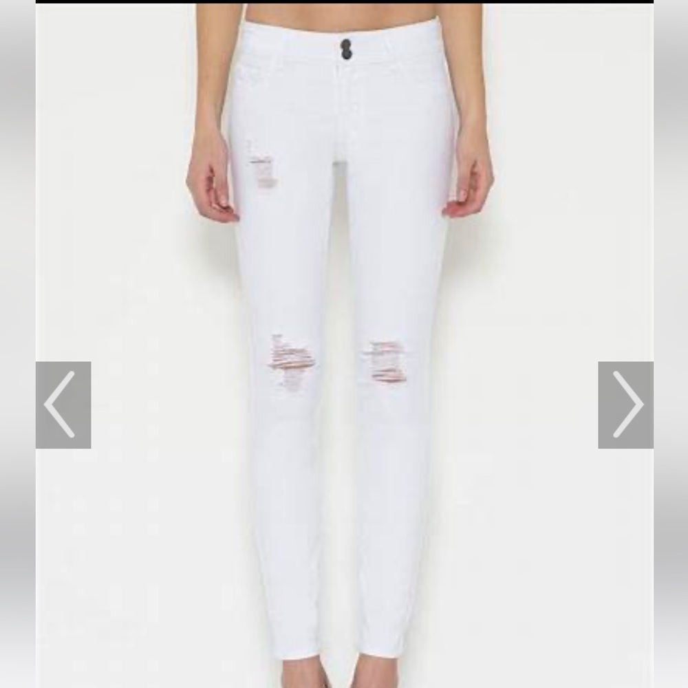 Express mid rise skinny ripped jeans